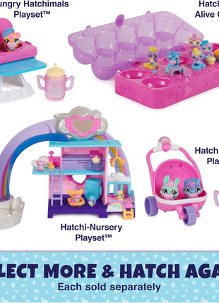 Hatchimals Alive Stroller Playset, 2 Surprise Water Reveal Eggs, Ages 3+