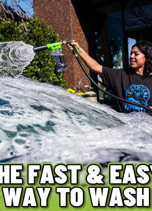Chemical Guys TORQ Foam Blaster 6 - Foam Cannon Garden Hose Attachment, Easy to Use, Sprays Thick Suds for Safe Washing Trucks, SUVs, Motorcycles, RVs, and Other Vehicles