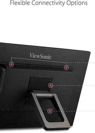 ViewSonic TD2423D 24 Inch 1080p 10-Point Multi IR Touch Screen Monitor with Eye Care HDMI, VGA, USB Hub and DisplayPort