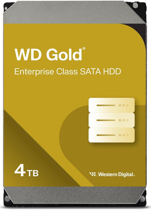 Western Digital 4TB WD Gold Enterprise Class Internal Hard Drive - 7200 RPM Class, SATA 6 Gb/s, 256 MB Cache, 3.5 inch - WD4004FRYZ