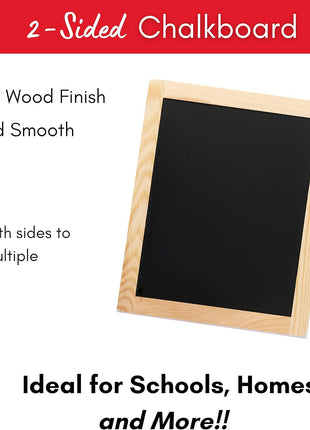 Plaid Double Sided Framed Chalkboard, 8.5 inchx10.5 inch, 1 Pack