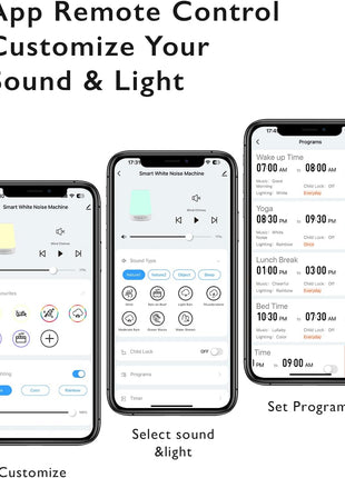 Baby Sound Machine, Momcozy White Noise Machine for Baby Sleeping with Night Light, Toddler Sleep Trainer 34 Soothing Sleep Sounds, Timer, App Remote Control, Personal Sleep Routine Alarm Clock(Blue)