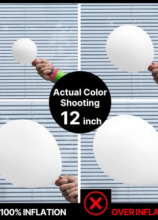 PartyWoo Balloons, 50 pcs 5 Inch Matte White Balloons, for Balloon Garland or Balloon Arch as Party Decorations, Wedding Decorations, Neutral Baby Shower Decorations, White Y13