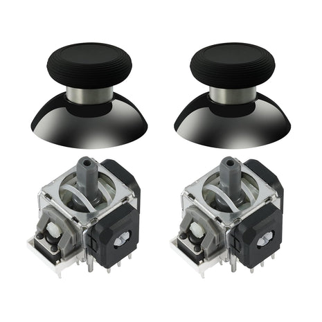 GuliKit TMR Magnetic Joystick Replacement Kit for PS5 DualSense/DualSense Edge Controller,Anti-Drift Electromagnetic Stick Repair Module with Thumbstick Caps, Soldering Required