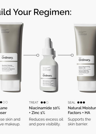 The Ordinary Niacinamide 10% + Zinc 1%, Smoothing Serum for Blemish-Prone Skin