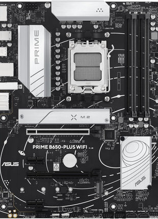 ASUS Prime B650-PLUS WiFi AMD B650 AM5 RyzenTM Desktop 9000 8000 & 7000 ATX Motherboard, DDR5, PCIe 5.0 M.2, 2.5Gb LAN, WiFi 6E, HDMITM, SATA 6 Gbps, USB Type-C®, BIOS FlashbackTM, ThunderboltTM 4 Header