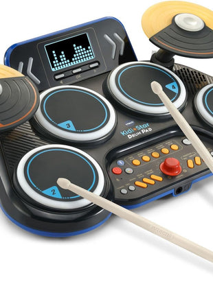 VTech Kidi Star Drum Pad, Black