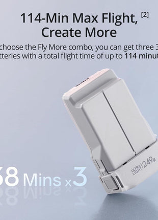 DJI Mini 3 Fly More Combo With DJI RC, 3 Batteries | Lightweight Camera Drone With 4K HDR Video, 114-Min Flight Time, Vertical Shooting, 32800ft (10km) Video Transmission