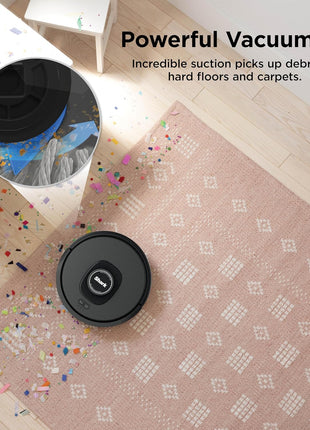 Shark AV2501S AI Ultra Robot Vacuum, with Matrix Clean, Home Mapping, 30 Day Capacity HEPA Bagless Self Empty Base, Perfect for Pet Hair, Wifi, Dark Grey