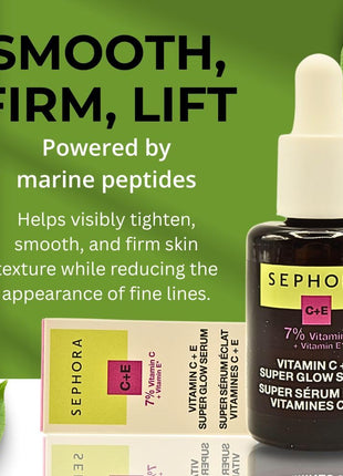 SEPHORA COLLECTION Super Glow Serum with Vitamin C+E 1.01 oz / 30 ml