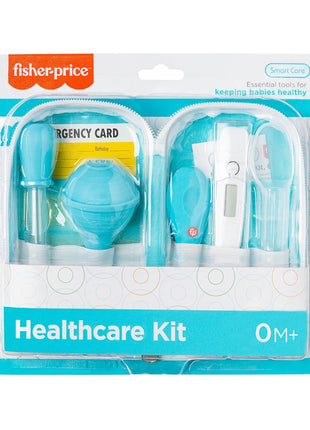 Smart Care Fisher-Price 6-Piece Baby Healthcare Kit, Newborn Essentials, Baby Gift Set, Includes Medicine Dispensers, Aspirator, Baby Nail Clippers, Baby Thermometer