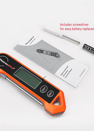 TempPro TP19H 1 Sec Digital Meat Thermometer for Cooking | Instant Read Food Thermometer with Motion Wake for BBQ Grill Oil Fry Candy, Gifts for Men Dad Husband (Previously ThermoPro)