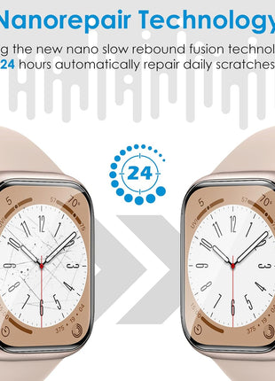 UniqueMe 6 Pack for Apple Watch Screen Protector 40mm, Apple Watch SE 3/SE 2/SE Series 6/5/4 Screen Protector [Upgrade Flexible Film] Anti-Scratch [Non-Bubbles] Soft HD TPU Clear Film for iWatch 40mm