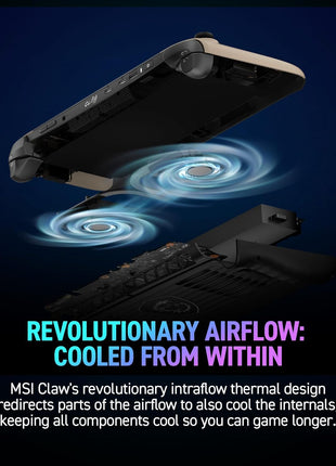 msi Claw PC Gaming Handheld: Intel Ultra 7-258V, 8" FHD 120Hz Display, 32GB LPDDR5, 1TB NVMe SSD, MicroSD Card Reader, Thunderbolt 4, Win 11 Home: Black 8 AI+ A2VM-001US