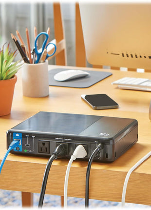 Tripp Lite Cloud-Connected 350VA UPS Battery Backup and Surge Protector, Remote Management & Monitoring, 210W, 3 Outlets, Computer UPS, Wall Mount Option, 5ft Cord, 3-Year Warranty (BC350RNC)