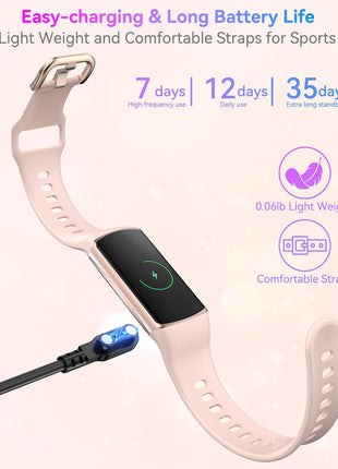 Smart Watch Fitness Tracker with 24/7 Heart Rate, Blood Oxygen Blood Pressure Monitor Sleep Tracker 120 Sports Modes Activity Trackers Step Calorie Counter IP68 Waterproof for Andriod iPhone Women Men