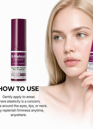 Dr.Melaxin Collagen Multi Balm Stick, Calcium & Adenosine Korean Wrinkle Stick for Eye, Neck & Face, Firming Collagen Stick, Under Eye Balm for Dark Circles & Depuffing, Korean Skin Care, 0.31 oz