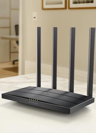 TP-Link AC1200 Gigabit WiFi Router (Archer A6) - Dual Band MU-MIMO Wireless Internet Router, 4 x Antennas, OneMesh and AP Mode, Long Range Coverage
