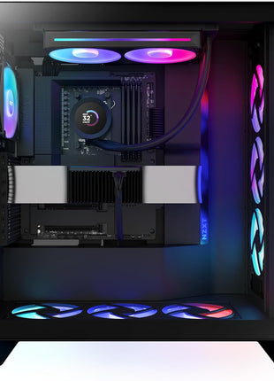 NZXT Kraken Plus 240 RGB – AIO CPU Liquid Cooler – 240mm Radiator – F240 RGB Core Single Frame Fan – Customizable 1.54 inch Square LCD – AMD® AM5, AM4 – Intel® LGA 1851/1700, 1200/115X – Black