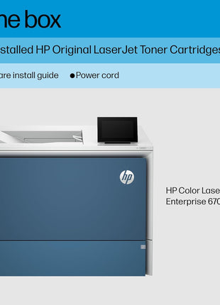 HP Color LaserJet Enterprise 6701dn Printer, Best for Business, (58M42A)