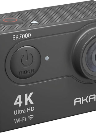 AKASO EK7000 4K30FPS 20MP WiFi Action Camera with EIS Ultra HD 131FT Waterproof Underwater Camera Remote Control 4X Zoom Support External Microphone Black