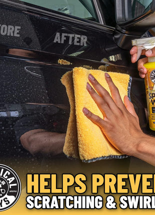 Chemical Guys Professional Grade Premium Microfiber Towels for Cars, Gold, 16 inch x 16 inch, Ultra-Soft and Scratch-Free Car Detailing Cloths for Trucks, Motorcycles, and More - 3 Pack