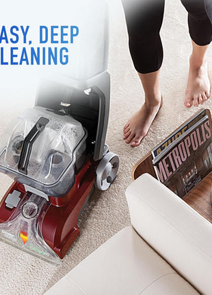 Hoover PowerScrub Deluxe Carpet Cleaner Machine for Carpet and Upholstery, Deep Cleaning Carpet Shampooer Machine with Multi Purpose Tools, Pair Carpet Cleaner Solution