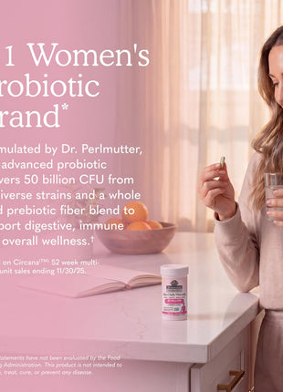Garden of Life Once Daily Dr. Formulated Probiotics for Women 50 Billion CFU 16 Probiotic Strains with Organic Prebiotics for Digestive, Vaginal & Immune Health, Dairy Free, Shelf Stable 30 Capsules
