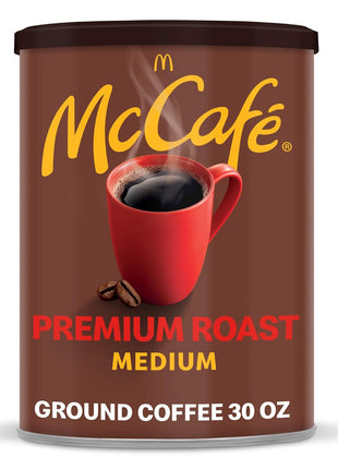 McCafe Premium Roast, Medium Roast Ground Coffee, 30 oz Canister