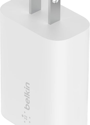 Belkin 25W Compact USB C Charger Block, Fast Charging for Travel | Power Delivery PPS Super Fast Charging, iPhone 17, Air, Pro, AirPods, Samsung Galaxy S25, iPad, Switch 2
