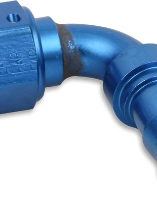 Earl's 709108ERL Auto-Crimp Hose End - 90 Degree - Size -8 - Blue