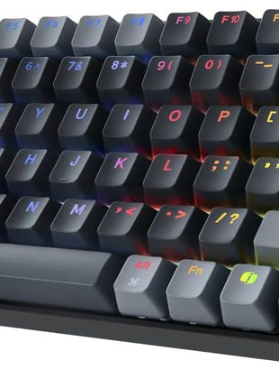 Adesso EasyTouch 1000 VIA Mini Mechanical Keyboard Multi-OS Illuminated | Wired/Wireless/Bluetooth, With Copilot Ai Hotkey