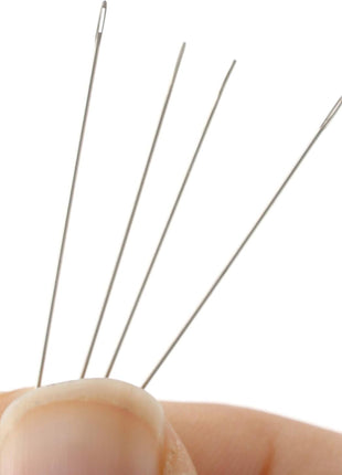 The Beadsmith English Beading Needles, Size 10, 4 Needles per Card, Made in England, Use for Loom Weaving Beadwork, Off-Loom Stitching and Jewelry Making with Seed Beads