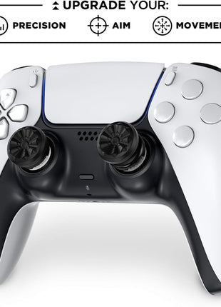 KontrolFreek Aim Boost Kit for PlayStation 5 (PS5) and PlayStation 4 (PS4) Controller | Includes Performance Thumbsticks and Precision Rings | Black Galaxy Edition