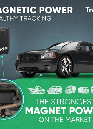 Tracki Pro GPS Tracker for Vehicles, USA made tech. Up to 7 Months Batt. Waterproof Magnetic 4G LTE Long Battery Life 2-7 Month, Unlimited Distance, Subscription Required, Multi Alerts, Hidden Tracker