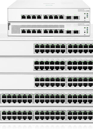 HPE Networking Instant On Switch Series 1930 48-Port Gb Smart-Managed Layer 2+ Ethernet Switch | 48x 1G | 4X SFP+ | US Cord (JL685A#ABA)