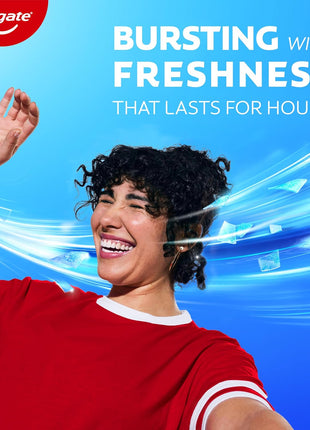 Colgate MaxFresh Clean Mint Toothpaste Pack, Fresh Breath Toothpaste with Fluoride and Hundreds of Mini Breath Strips, Leaves Mouth Feeling Refreshed for Hours, 4 Pack, 6.3 oz