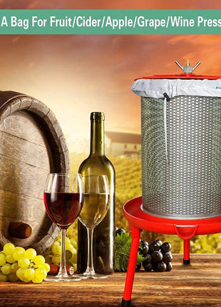 Brew Bag Reusable 2 Pack 22"×26" 250 Micron Fine Mesh Bag for Beer | 5 Gallen with Drawstring for Fruit Cider Apple Grape Wine Press Drawstring Straining Brew in a Bag