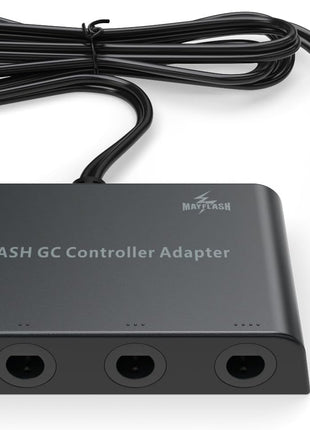 MAYFLASH Gamecube Controller Adapter for Wii U, PC Windows and Switch/Switch 2, 4 Ports