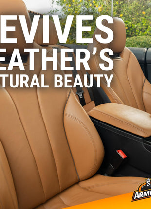 Armor All Car Leather Cleaner Spray, Beeswax Leather Care Spray for Cars, Trucks, Motorcycles, 16 Oz Each