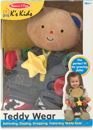 Melissa & Doug K's Kids - Teddy Wear Stuffed Bear Educational Toy