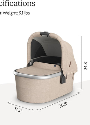 UPPAbaby Bassinet V3 - Fits with Vista, Cruz, Ridge Strollers - Declan