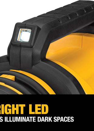 DEWALT Tire Inflator Portable Air Compressor 20V MAX, Car Air Pump with Automatic Shut Off, LED Light, Tool Only (DCC020IB)