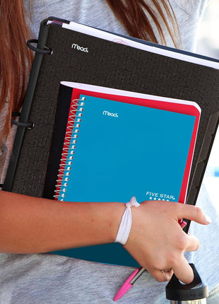 Five Star Spiral Notebook, 2 Subject, College Ruled Paper, 6 inch x 9-1/2 inch, 80 Sheets, Fights Ink Bleed, Water Resistant Cover, Tidewater Blue (840029CG1-ECM)