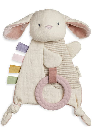 Itzy Ritzy Bitzy Crinkle Sensory Toy with Teething Toy, 0+ Months (Bunny)