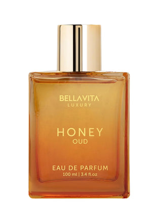 BellaVita Luxury Honey Oud Eau de Parfum | 100 ml | Unisex Perfume | Long-lasting Eau de Parfum perfume with Honey, Bergamot, Oud & Amber notes for men and women.