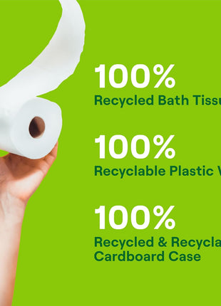 Seventh Generation Toilet Paper, 100% Recycled 2-Ply Bath Tissue, 48 Rolls