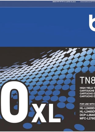 Brother Genuine TN830XL Black High Yield Printer Toner Cartridge - Print up to 3,000 Pages(1) | Prints up to 3,000 pages