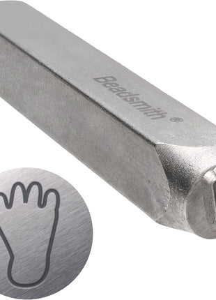 The Beadsmith Steel Design Stamps - Jewelry Stamping Tools, Bigfoot Design, 2.25 Inches w/ 6 mm Base
