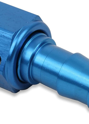 Earl's 700109 Super Stock Blue and Red Anodized Aluminum -8AN Straight Push-on Hose End
